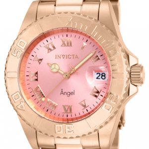 Invicta Damklocka 14369 Angel Rosa/Roséguldstonat stål Ø40 mm