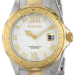 Invicta Damklocka 14791 Pro Diver Vit/Gulguldtonat stål Ø38 mm