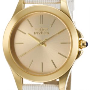 Invicta Damklocka 15149 Angel Champagnefärgad/Läder Ø32 mm