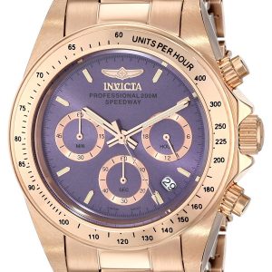 Invicta Damklocka 16659 Speedway Lila/Roséguldstonat stål Ø39 mm