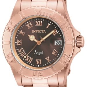 Invicta Damklocka 16852 Angel Brun/Roséguldstonat stål Ø40 mm