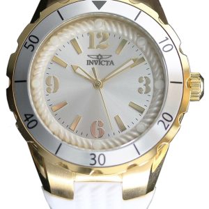 Invicta Damklocka 17484 Angel Silverfärgad/Gummi Ø38 mm