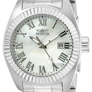 Invicta Damklocka 20315 Angel Vit/Stål Ø40 mm