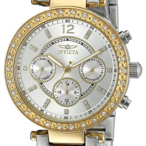 Invicta Damklocka 20470 Angel Silverfärgad/Gulguldtonat stål Ø36 mm