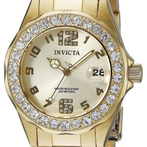 Invicta Damklocka 21397 Pro Diver Gulguldstonad/Gulguldtonat stål