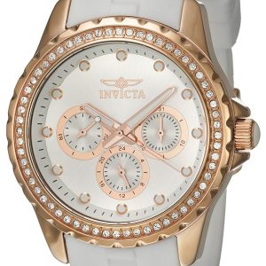 Invicta Damklocka 21901 Angel Silverfärgad/Gummi Ø40 mm