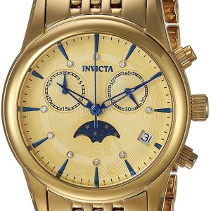 Invicta Damklocka 22502 Angel Gulguldstonad/Gulguldtonat stål Ø34 mm