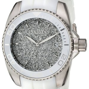 Invicta Damklocka 22702 Angel Silverfärgad/Gummi Ø40 mm