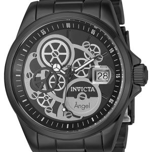 Invicta Damklocka 23570 Angel Svart/Stål Ø40 mm