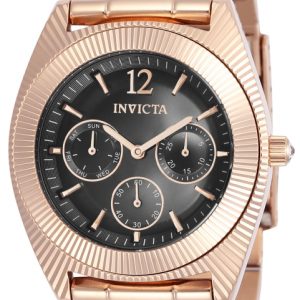 Invicta Damklocka 23751 Angel Grå/Roséguldstonat stål Ø38.5 mm