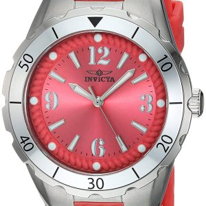 Invicta Damklocka 24122 Angel Rosa/Gummi Ø38 mm