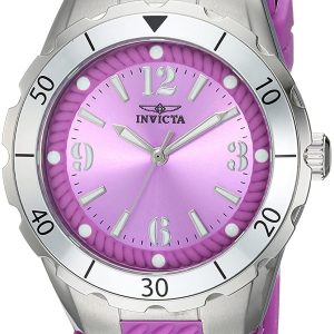 Invicta Damklocka 24123 Angel Lila/Gummi Ø38 mm