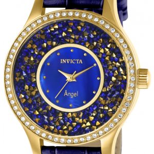 Invicta Damklocka 24590 Angel Blå/Läder Ø40 mm