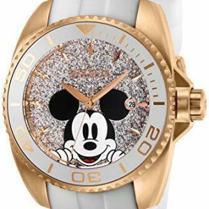 Invicta Damklocka 27380 Disney Silverfärgad/Gummi Ø38 mm