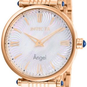 Invicta Damklocka 27991 Angel Vit/Roséguldstonat stål Ø34 mm