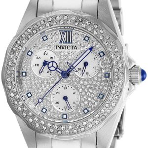 Invicta Damklocka 28432 Angel Kristallinfattad/Stål Ø38 mm