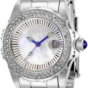 Invicta Damklocka 28442 Angel Vit/Stål Ø30 mm