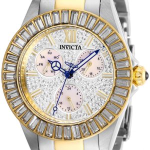 Invicta Damklocka 28446 Angel Silverfärgad/Gulguldtonat stål Ø38 mm