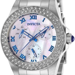 Invicta Damklocka 28479 Angel Vit/Stål Ø34 mm