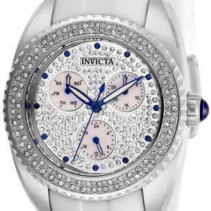 Invicta Damklocka 28482 Angel Vit/Gummi Ø38 mm