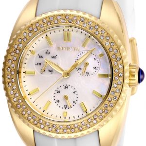 Invicta Damklocka 28488 Angel Vit/Gummi Ø38 mm