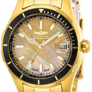 Invicta Damklocka 28645 Pro Diver Gulguldstonad/Gulguldtonat stål