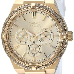 Invicta Damklocka 28910 Bolt Gulguldstonad/Gummi Ø39 mm