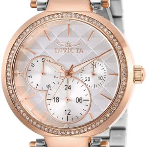 Invicta Damklocka 28922 Angel Vit/Roséguldstonat stål Ø36 mm