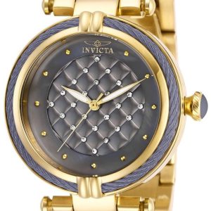 Invicta Damklocka 28929 Bolt Grå/Gulguldtonat stål Ø36.5 mm