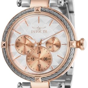 Invicta Damklocka 28962 Bolt Vit/Roséguldstonat stål Ø36.5 mm