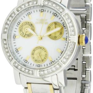 Invicta Damklocka 29117 Angel Vit/Gulguldtonat stål Ø33 mm