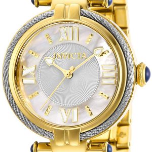 Invicta Damklocka 29130 Bolt Vit/Gulguldtonat stål Ø32 mm