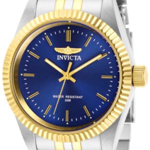 Invicta Damklocka 29403 Specialty Blå/Gulguldtonat stål Ø36 mm