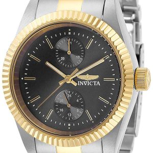 Invicta Damklocka 29439 Specialty Grå/Gulguldtonat stål Ø36 mm