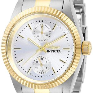 Invicta Damklocka 29440 Specialty Silverfärgad/Gulguldtonat stål