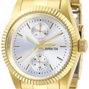 Invicta Damklocka 29445 Specialty Silverfärgad/Gulguldtonat stål