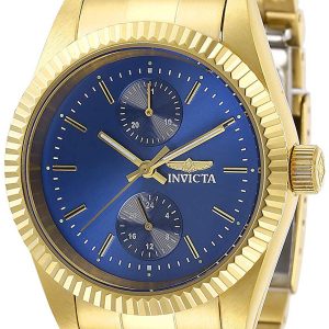 Invicta Damklocka 29446 Specialty Blå/Gulguldtonat stål Ø36 mm