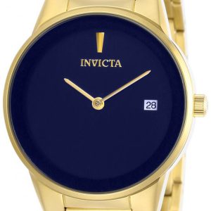 Invicta Damklocka 29487 Blå/Gulguldtonat stål Ø34 mm