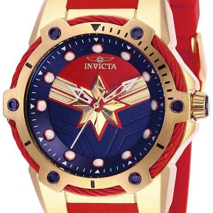 Invicta Damklocka 29716 Marvel Flerfärgad/Gulguldtonat stål Ø38 mm