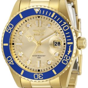 Invicta Damklocka 30485 Pro Diver Gulguldstonad/Gulguldtonat stål