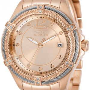 Invicta Damklocka 30881 Roséguldstonad/Roséguldstonat stål Ø38 mm