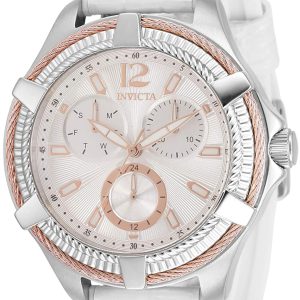 Invicta Damklocka 30889 Bolt Silverfärgad/Gummi Ø41 mm