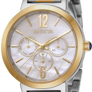 Invicta Damklocka 31086 Angel Vit/Gulguldtonat stål Ø39 mm