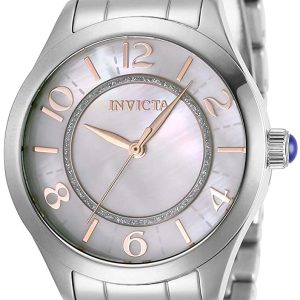 Invicta Damklocka 31107 Angel Vit/Stål Ø33 mm