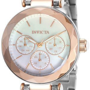 Invicta Damklocka 31304 Angel Vit/Roséguldstonat stål Ø36 mm