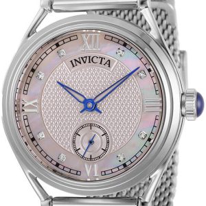 Invicta Damklocka 31333 Vintage Vit/Stål Ø38 mm