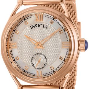 Invicta Damklocka 31337 Vintage Vit/Roséguldstonat stål Ø38 mm