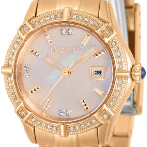 Invicta Damklocka 31373 Angel Vit/Roséguldstonat stål Ø29 mm