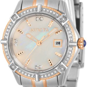 Invicta Damklocka 31375 Angel Vit/Roséguldstonat stål Ø29 mm