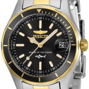 Invicta Damklocka 35605 Pro Diver Svart/Gulguldtonat stål Ø34 mm